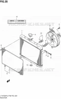 RADIATOR (LT A750XPL2 P28) for Suzuki KINGQUAD 750 2012
