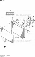 RADIATOR (LT A750XPZL2 P33) for Suzuki KINGQUAD 750 2012