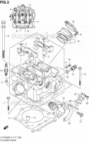 CYLINDER HEAD for Suzuki KINGQUAD 750 2013