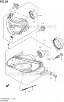 HEADLIGHT for Suzuki KINGQUAD 750 2013