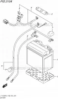BATTERY for Suzuki KINGQUAD 750 2017
