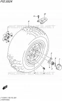 LEFT HAND REAR WHEEL for Suzuki KINGQUAD 750 2017