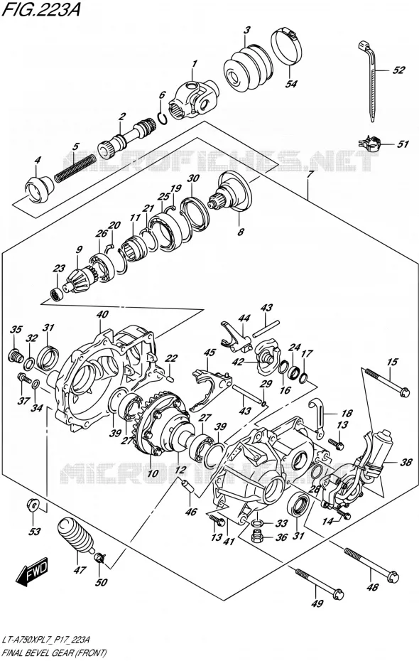 DRIVESHAFT (AVANT) Suzuki QUAD 750 KINGQUAD 2017  LT-A750XP L7 (P17)