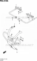 FOOTREST for Suzuki OZARK 250 2016