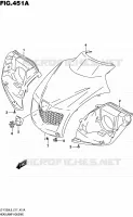 HEADLIGHT BOWL for Suzuki OZARK 250 2016