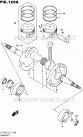 CRANKSHAFT for Suzuki OZARK 250 2016