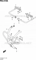 FOOTREST for Suzuki OZARK 250 2016
