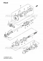 DRIVESHAFT (P24) for Suzuki KINGQUAD 400 2010