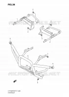 FOOTREST (P17) for Suzuki KINGQUAD 400 2010