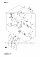 FRONT CALIPER for Suzuki KINGQUAD 400 2010