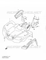FRONT FENDER (LT F400FK8) for Suzuki KINGQUAD 400 2010