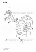 FRONT WHEEL for Suzuki KINGQUAD 400 2010