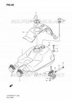 FUEL TANK (LT F400FK8/FK9) for Suzuki KINGQUAD 400 2010