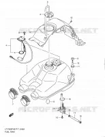 FUEL TANK (LT F400FL0) for Suzuki KINGQUAD 400 2010