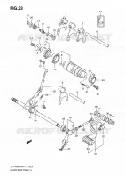 GEAR SHIFTING ASSY (1) for Suzuki KINGQUAD 400 2010