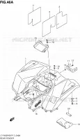 REAR FENDER (LT F400FK9 P17) for Suzuki KINGQUAD 400 2010