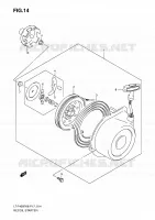 RECOIL STARTER (LT F400FK8/FK9) for Suzuki KINGQUAD 400 2010