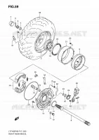 RIGHT HAND REAR WHEEL for Suzuki KINGQUAD 400 2010