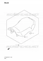 SEAT (P17) for Suzuki KINGQUAD 400 2010