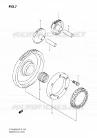 STARTER MOTOR CLUTCH for Suzuki KINGQUAD 400 2010