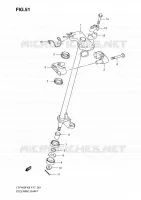 STEERING COLUMN for Suzuki KINGQUAD 400 2010