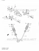 CAMSHAFT   VALVES for Suzuki KINGQUAD 400 2011
