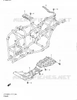 FRAME for Suzuki KINGQUAD 400 2011