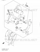 FRONT CALIPER for Suzuki KINGQUAD 400 2011