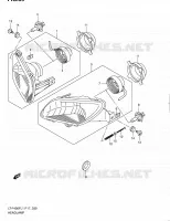 HEADLIGHT for Suzuki KINGQUAD 400 2011