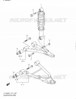 SHOCK ABSORBER   WISHBONE for Suzuki KINGQUAD 400 2011