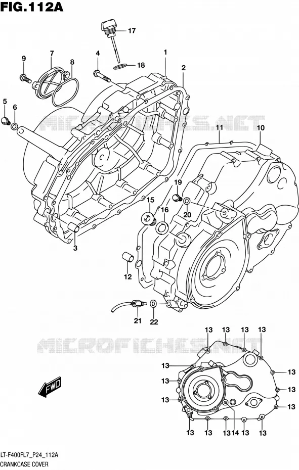 CASING Suzuki QUAD 400 KINGQUAD 2017  LT-F400F L7 (P24)