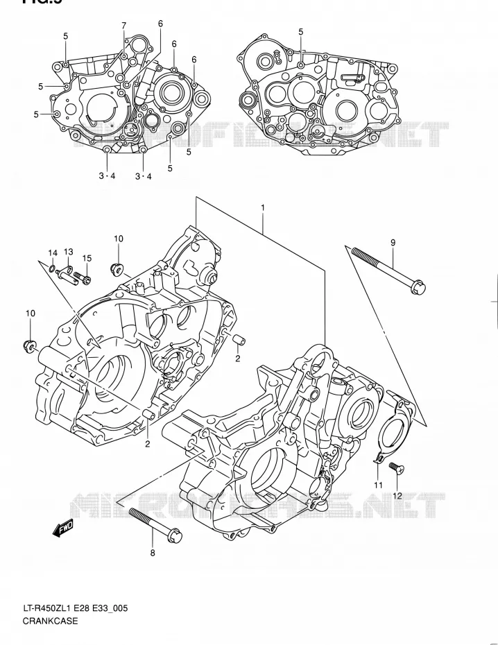 CASING Suzuki QUAD 450 QUADRACER 2011  LT-R450 L1/LT-R450Z L1 (E03,E28,E33)