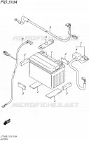 BATTERY for Suzuki QUADSPORT 400 2017