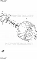 LEFT HAND REAR WHEEL for Suzuki QUADSPORT 400 2017