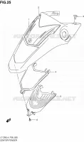 CENTRAL FAIRING for Suzuki QUADSPORT 50 1992