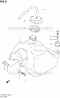 FUEL TANK for Suzuki QUADSPORT 50 1992