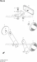 REFLECTOR for Suzuki QUADSPORT 50 1992