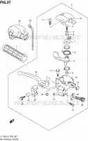 RIGHT HANDGRIPS   LEVERS  for Suzuki QUADSPORT 50 1992