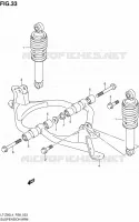 SHOCK ABSORBER   WISHBONE for Suzuki QUADSPORT 50 1992