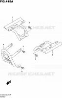 FOOTREST for Suzuki QUADSPORT 50 1992
