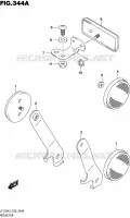 REFLECTOR for Suzuki QUADSPORT 50 1992