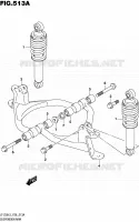 SHOCK ABSORBER   WISHBONE for Suzuki QUADSPORT 50 1992