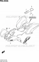 CENTRAL FAIRING for Suzuki QUADSPORT 50 2016