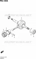 CRANKSHAFT for Suzuki QUADSPORT 50 2016