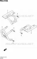 FOOTREST for Suzuki QUADSPORT 50 2016