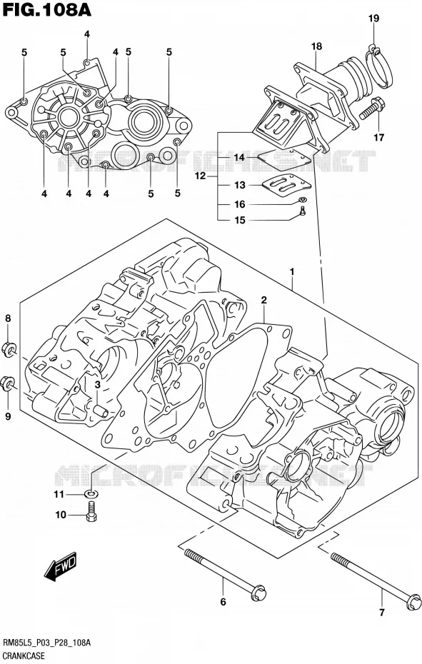 CASING Suzuki MOTO 85 RM 2015  RM85 L5 (P03,P28,P33)