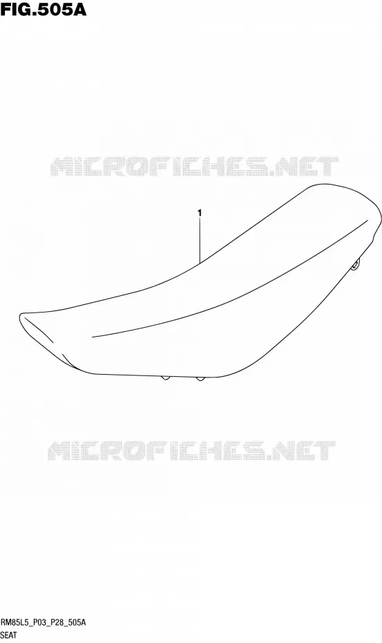 SEAT Suzuki MOTO 85 RM 1992  RM85L L5 (P03,P28,P33)