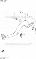 BRAKE PEDAL for Suzuki RMX 450 2017