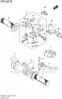 HANDGRIPS   LEVERS  for Suzuki RMX 450 2017