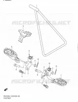 FOOTREST for Suzuki RM-Z 250 2011